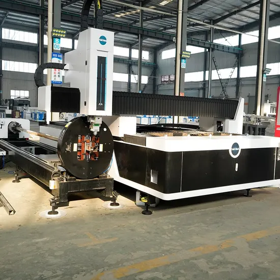 GM3015FT 1000w 2000W 3000w Fiber Laser Tube Cutter CNC Aluminum Fiber Laser Cutting Machine for sheet metal
