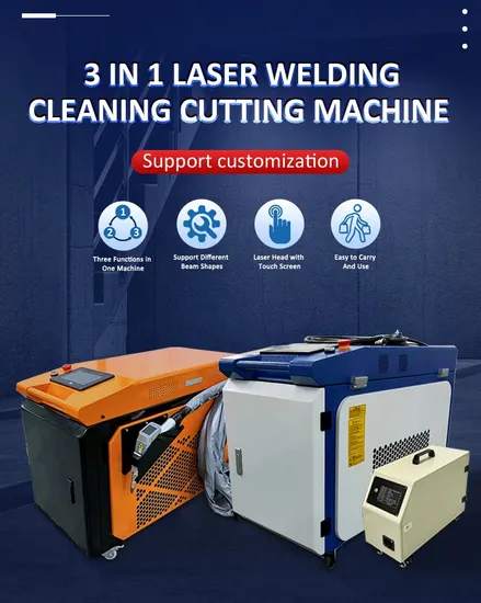 1000W 1500W 2000W Handheld 3 in 1 Laser Machine with Touch Screen