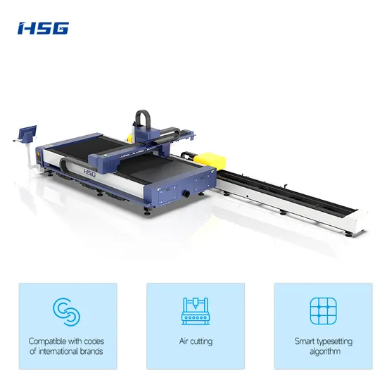 Hsg 3015 4020 Fiber Laser Metal Sheet Tube Cutting Machine Price 2000W 3000W 6000W Sheet Tube Fiber Laser Cutting Machine for Sale