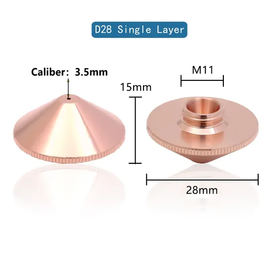 Fiber Laser Consumables D28 Laser Cutting Nozzle