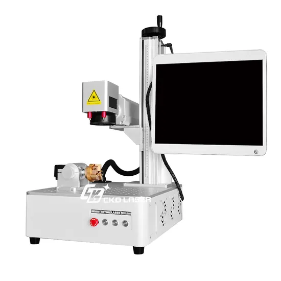 2D 100W Fiber Laser Marking Machine for Gold Cutting Relief Engraving Hook Face Printing