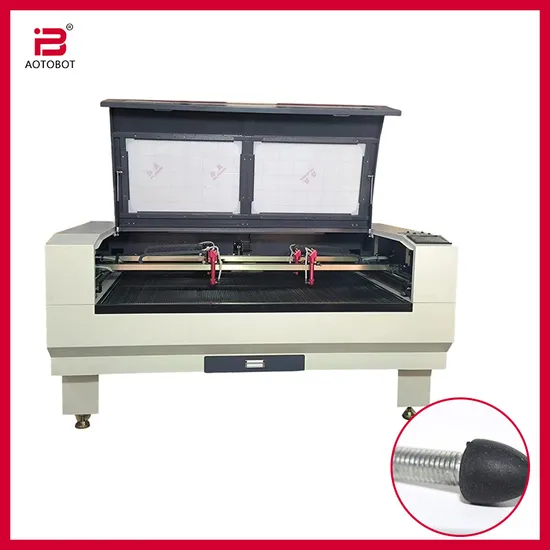 Auto Feeder System Fabric Rubber Plywood Laser Cutting Machine with Two Tracks and Two Heads
