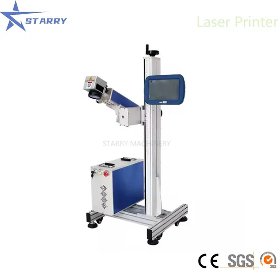 HDPE PE Pipes No Consumables Laser Printer 30W Raycus Max Flying Fiber Laser Marking Machine