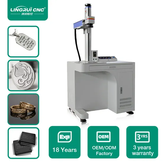 Desktop Cabinet Type 20W 30W 50W 100W CO2 UV Fiber Online Metal Jewelry Plastic Glass Fiber Laser Marking Machine High Speed Laser Marking Machine