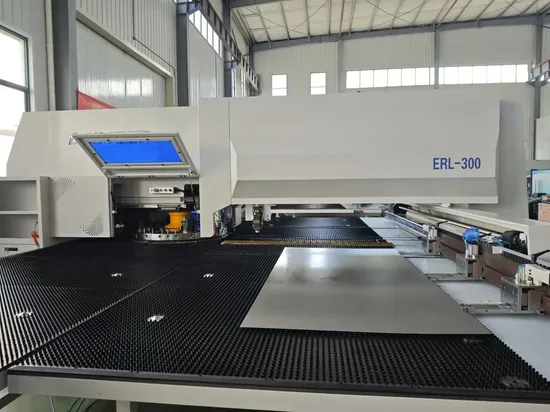 30tons, 28/32 Tool Station, 6.35mm Thickness Turret Punch Press with Laser Cutting Function