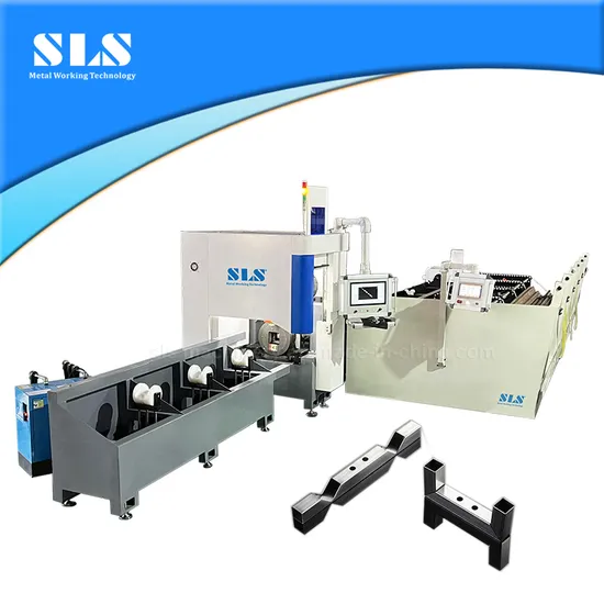 Automatic Blanking and Feeding Equipment All New Type Metal CNC Fiber Laser Tube Pipe Cutting Machine
