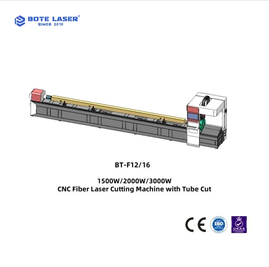 Bt-F12 1500-3000W Fibre Laser CNC Metal Cutting Machine with CE