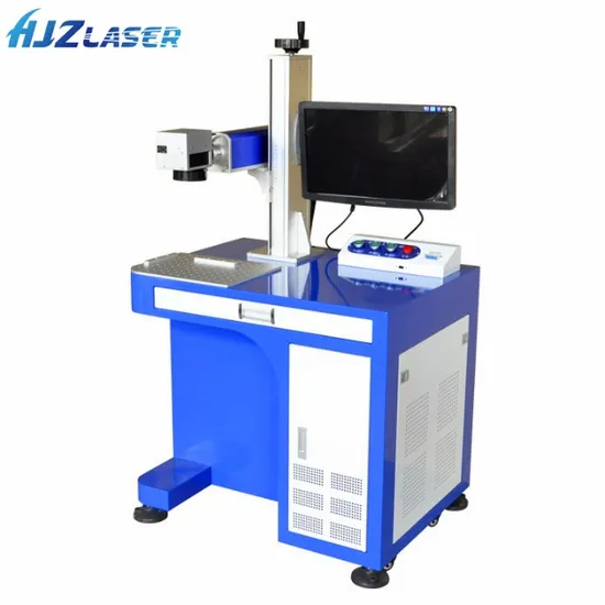 20W White Table Seal Style Fiber Laser Marking Machine for Metal and Nonmetal Materials