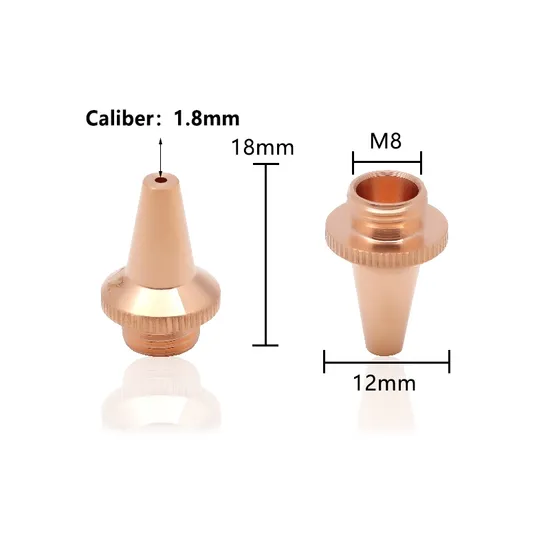 3D Laser Cutting Nozzles M8 3D M6 3D Fiber Laser Cutting Nozzle