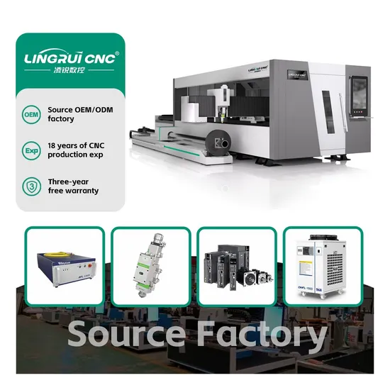 Carbon Steel Stainless Steel Aluminium Tube Sheet Metal Cutter Raycus 1000W 1500W 2000W 3000W 4000W CNC Fiber Laser Cutting Machine