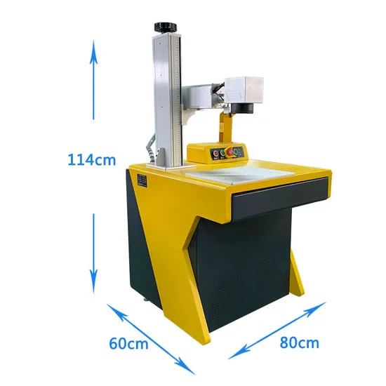 Desktop Fiber Laser Printing Machine for Packing Plastic Bottles Pipes 20W 30W 50W