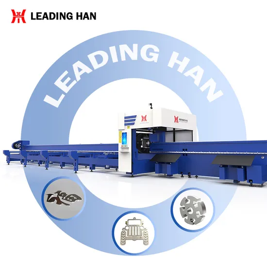 Fiber Laser Cutter Machine 6000W Metal Tube Laser Cutting Machine with Three Chuck