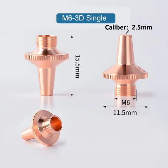 3D M6 Single Layer Laser Nozzle for Cutting Head