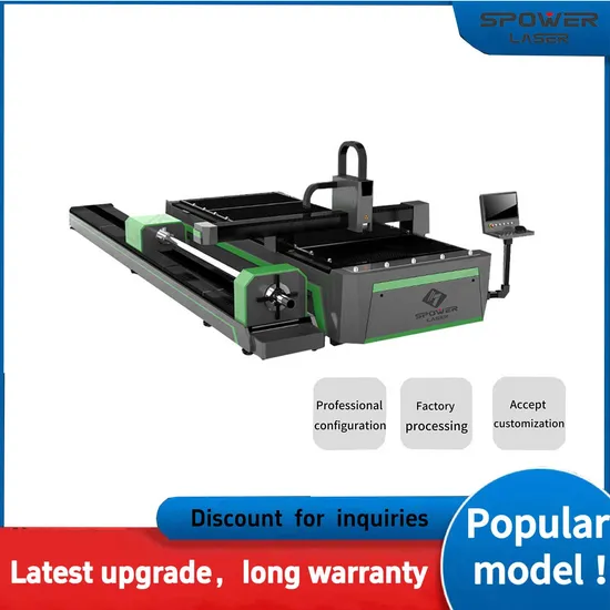 The Popular Laser Cutting Tube Machine 1500*3000mm 1500W 3000W 6000W Industrial CNC Laser Cutting Machine with Best Quality