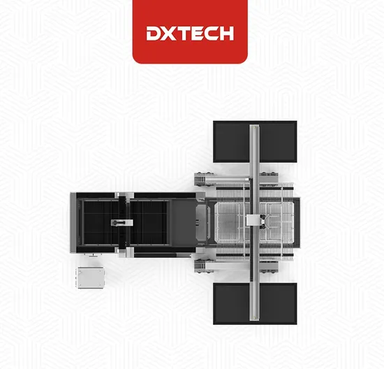 Dxtech Ea-Series Auto Loading &Unloading Sheet Metal Fiber Laser Cutting Machine for Stainless Steel Aluminum