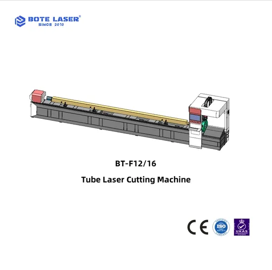 High Power Bt-F12 1500W Tube CNC Laser Metal Cutting Machine with CE ISO