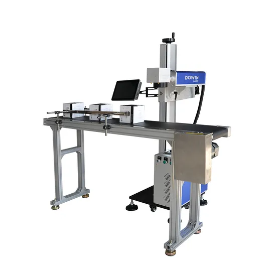 20W 30W 50W Online Flying Laser Marking Machine with Conveyor