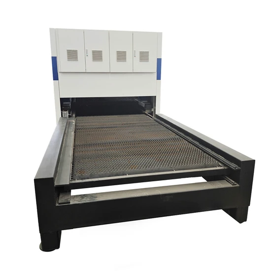 Full Cover Automated Precision Metal Cutter Machine with Double Table Design