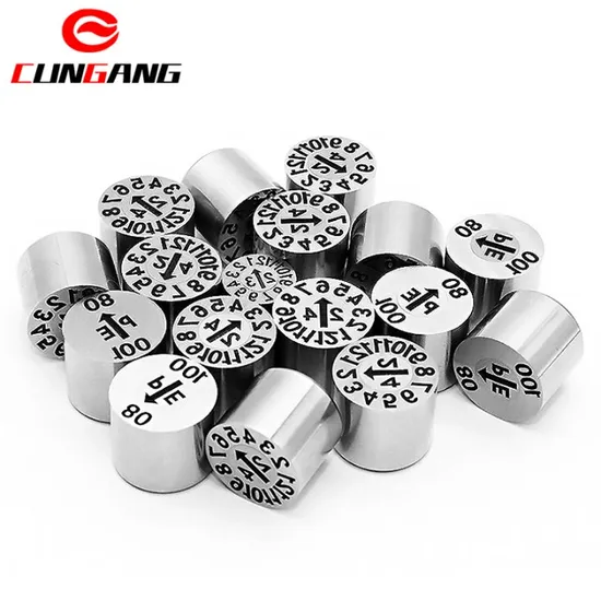 Injection Plastic Mold Parts Misumi Dtbx Year and Month Date Marked Pin Inserts Date Stamp