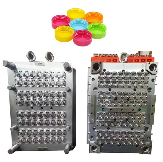 4-72 Cavity Injection Plastic Water Bottle Jar Cap Mould 5 Gallon Flip Top Cap Lid Mold Maker