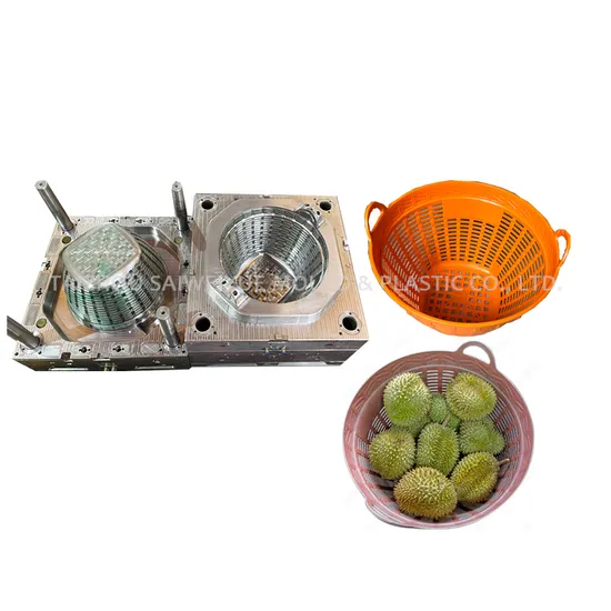 Plastic Durian Transport Basket Mold Supermarket Vegetable Fruit Container Box Injection Mould