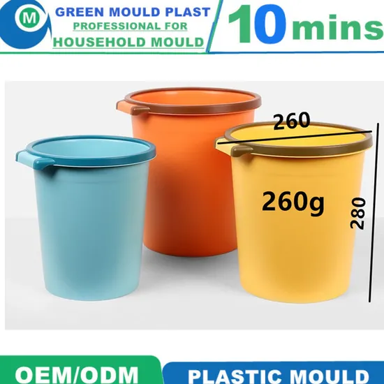 Secondhand Plastic Injection Dustbin Moulds with Different Design