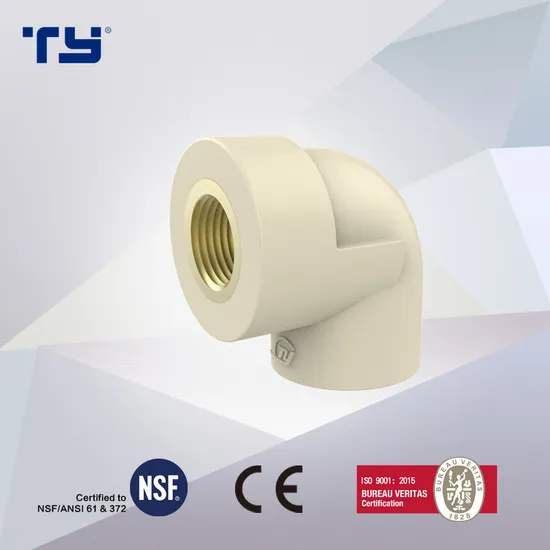 CPVC Female Elbow (BRASS) with DIN Standard Pn16 Water Supply Pressure Fitting