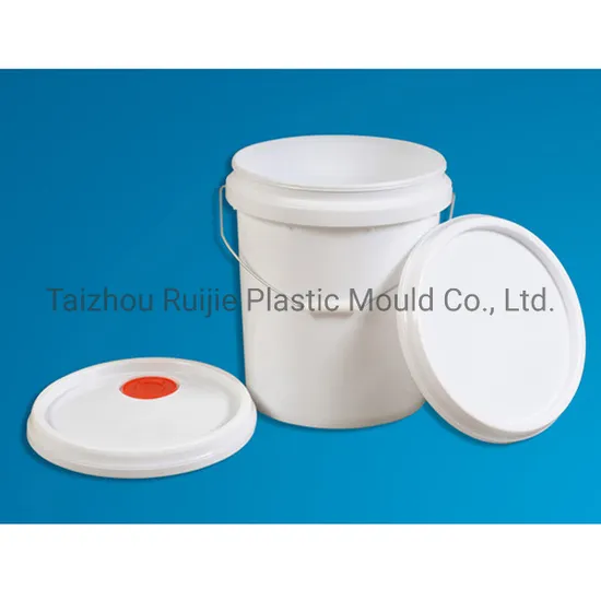 Plastic Painting Bucket Injection Mould Making Spout Cap Oil Food Storage Pail Mold