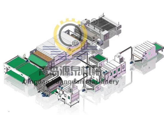 Energy Saving Type Soft Wadding Production Line