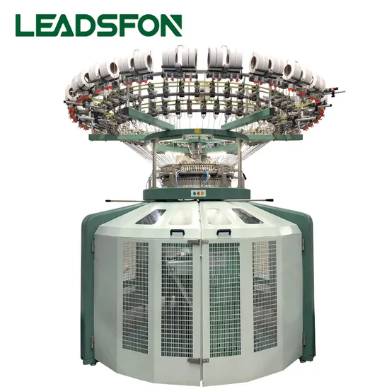 Leadsfon Auto Striper Single Jersey Machine Apparel Textile Machinery Circular Knitting Machinery