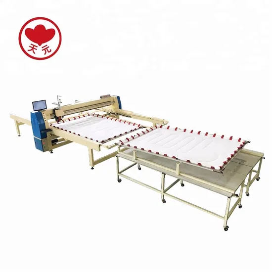 Servo Motor Auto Trimmer Head Lifting Single Needle Computer Quilting Machine Computerized Quilter for Mattress Topper Bed Spreads Comforters Quilts