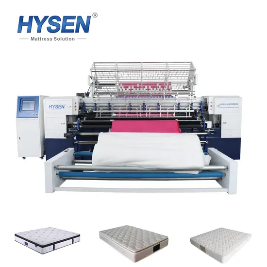 Hsy64 High Speed Textile Fabric Shuttle Quilting Machine Embroidery Mattress Seamer Production Sewing Machinery Line