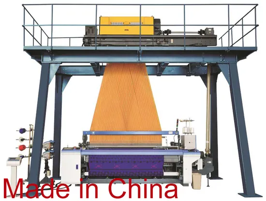 Rapier Loom Machine Double Beam Technology Electronic Jacquard Machine