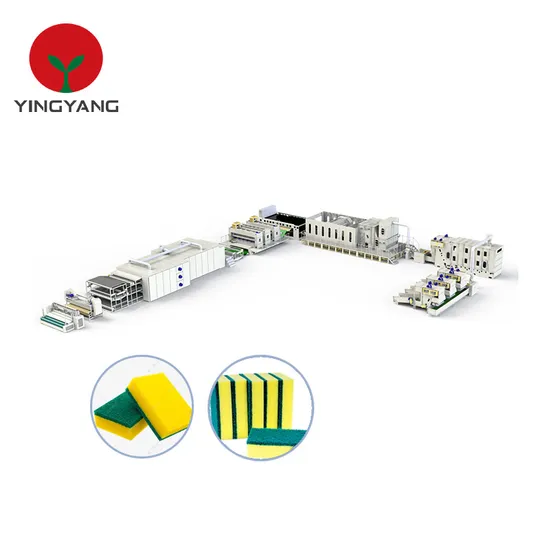 High Quality Nonwoven Product Automatic Scrubbing and Cleaning Pad Line Non Woven Machine