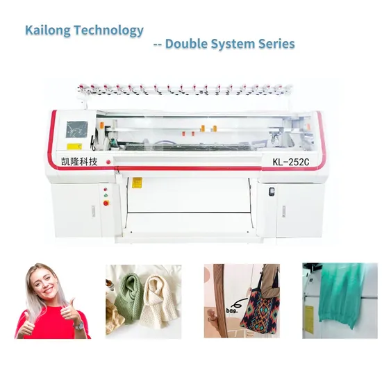 52 Inches 12gg Double System Flat Knitting Machine for Sweater with White