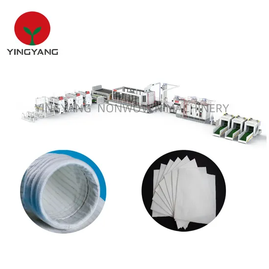 Needle Punching Air Filter Fabrics Production Line & Water Filter Nonwoven Machine