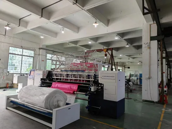 Hsy128 Mattress Production Line Industrial Automatic Fabric Sewing Textile Shuttle Multi Needle Single Quilting Machine