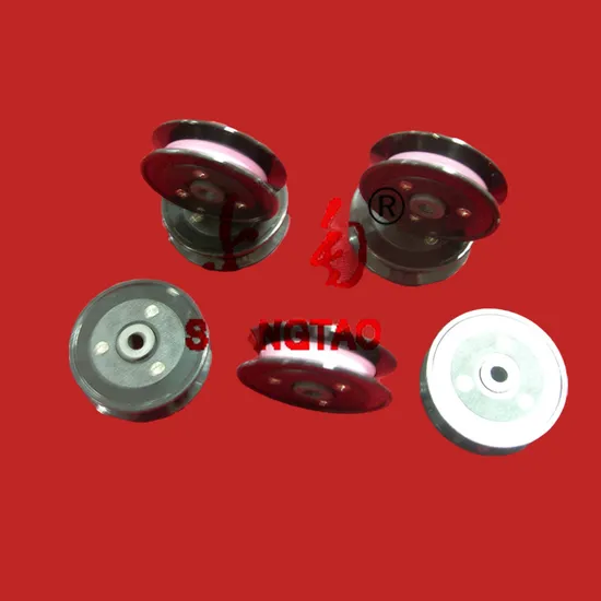 Textile Plastic Ceramic Coil Winding Flanged Wire Guide Pulley (wire roller)