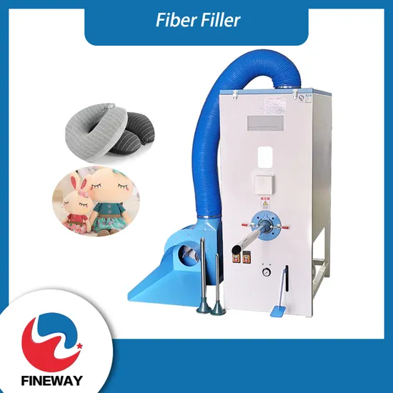Automatic Single Tube Fiber Cotton Filler Teddy Plush Toy Pillow Filling Machine