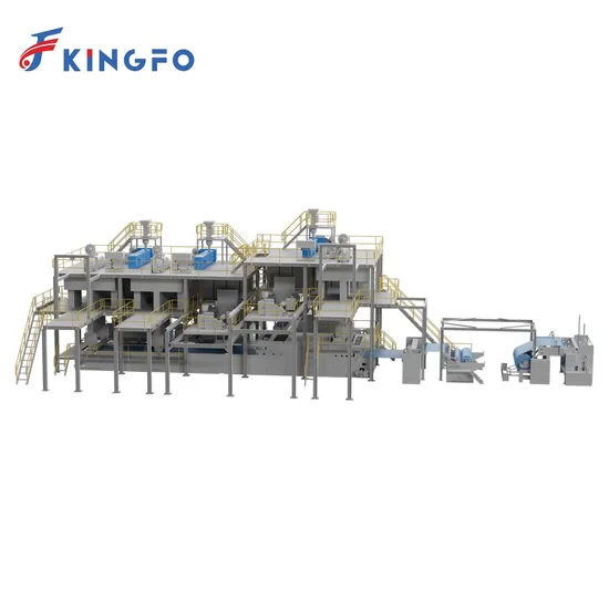 Kingfo Three Four Five Beam Spunmelt Non-Woven Production Line 8 GSM