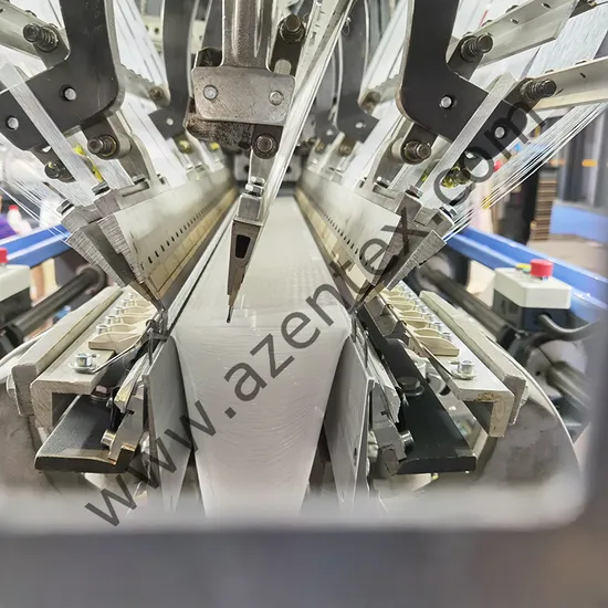 Rabbit Fur Raschel Warp Knitting Machine Double Needle Bar Double Needle Bed Machine