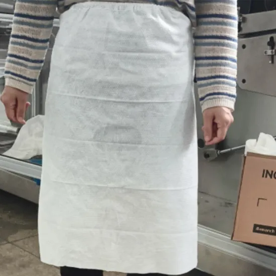 Factory Worker Low Failure Rate Disposable Non Woven Microfiber Apron Single Use Bath Towel Bathrobe Skirt Making Machine