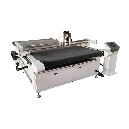 CNC Control Vibrating Knife Cutting Machine CNC Oscillating Leather Fabric Apparel Pattern Vibrating Knife Cutting Machine