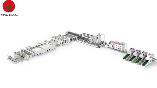 800kg/H Capacity Gas-Heating Needle Punched Heat Setting Production Line