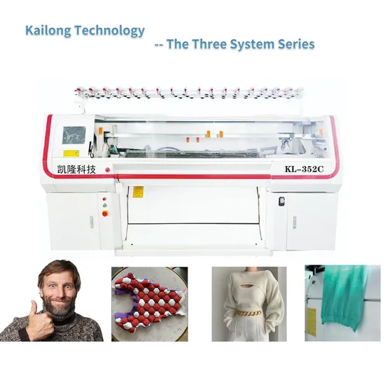 Computer High-Speed Automatic Sweater Flat Machine Production Costs for Double or Three System with White