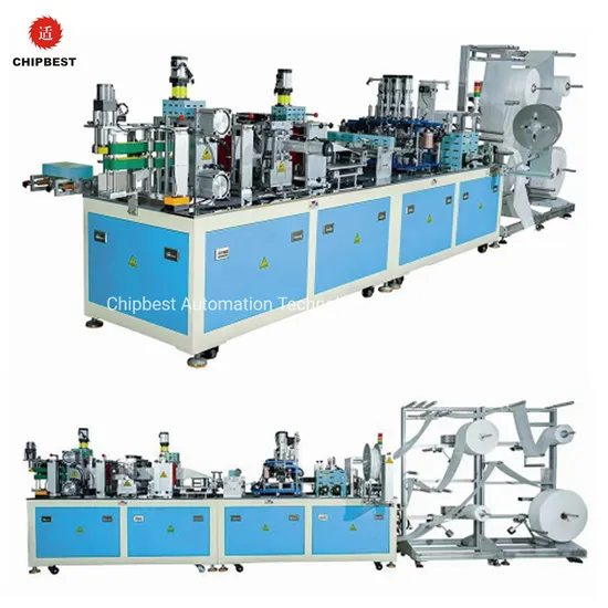 Nose Bar Auto Foldable Face Mask Machine Production Line