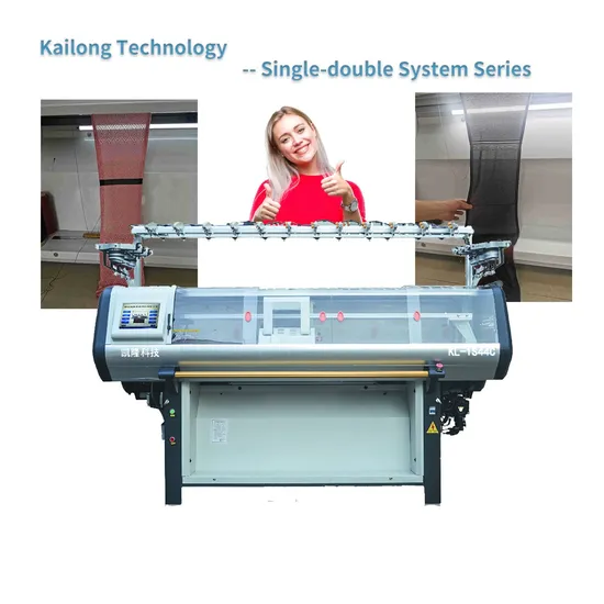 44inches 16gg Kailong Single-Double System Flat Knitting Acquard Knitting Machine for Sweater