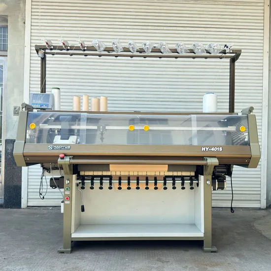 Automatic Computerized Flat Knitting Machine for Collars and Ribs