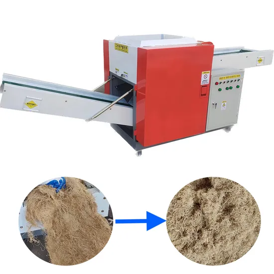 Agricultural Machinery Large Multifunction Abaca Shredded Automatic Coconut Palm Silk Fiber Rotary Knife Fiber Cutting Machine