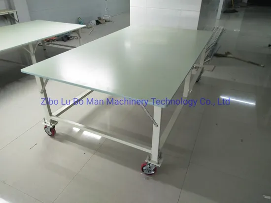 Size Customized Moving Fabric Table for Garment Factory